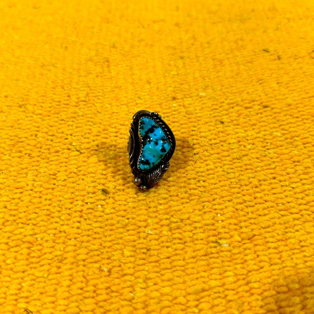 Stunning navajo Robt Kelly sleepy beauty and turquoise ring